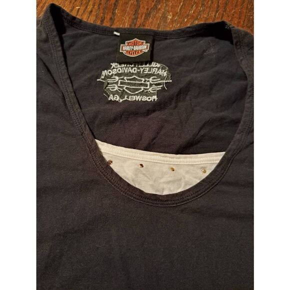 Vintage Medium Harley Davidson Killer Creek Roswell Georgia Sleeveless Shirt - Picture 2 of 5